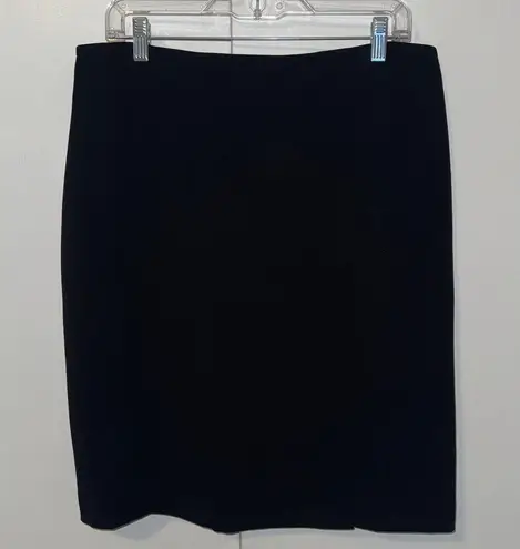 Tahari ASL Black Pencil Skirt With Front Slit Women’s 14 NEW