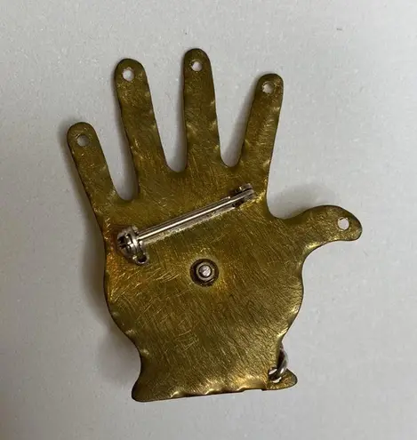 Beth Piver Designs Vintage 90’s Steampunk Pin Handmade Mixed Metals Handmade