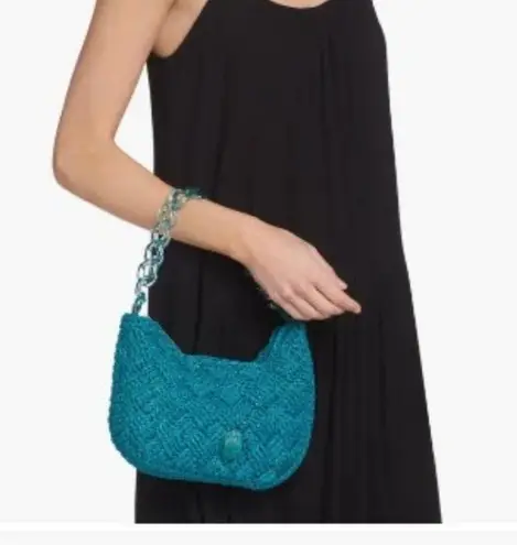 Kurt Geiger  Crochet Crossbody Bag Emerald Green