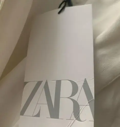 ZARA  white linen dress NWT