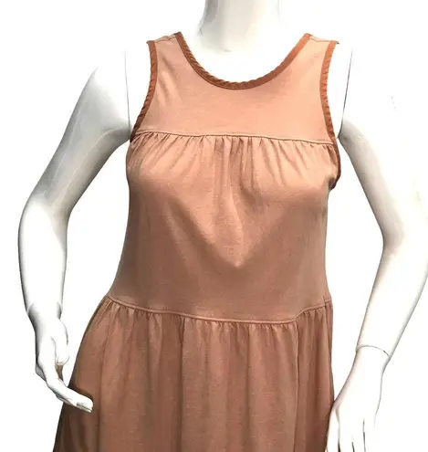 Everlane  Womens Size S Brown Tiered Summer Sun Dress Lightweight Flowy