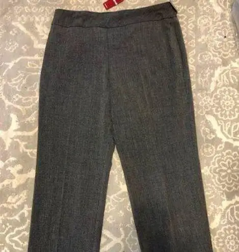 Avenue Black white Pull On Dress Pants 14 Tall Tummy Control tiny checks Size undefined