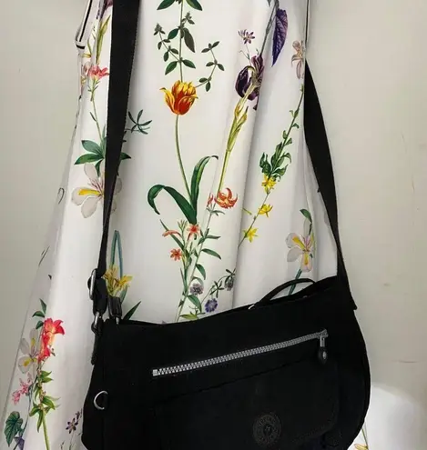Kipling Black Nylon Mini Crossbody Bag