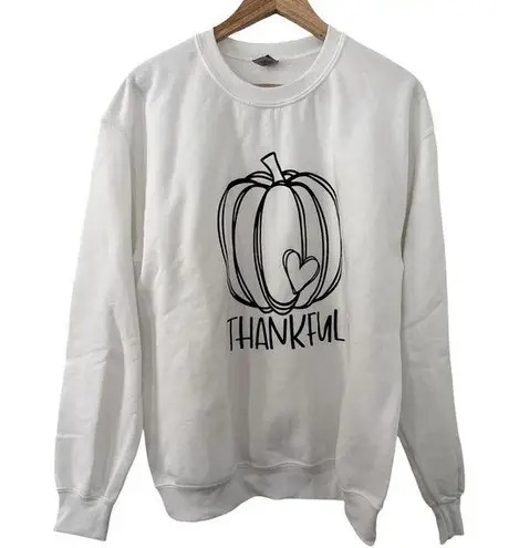 Gildan Thankful Thanksgiving Crewneck Sweatshirt NWT