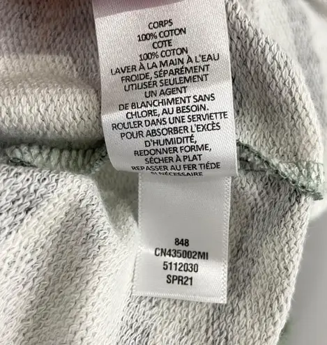 Caslon New Camo Print Side Slit Oversized Sweatshirt Cotton Crewneck Green