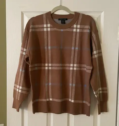 Tahari Tahati plaid sweater