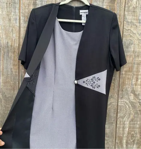 Perceptions Vintage by Irene B 80’s Dress Faux Jacket Size 16