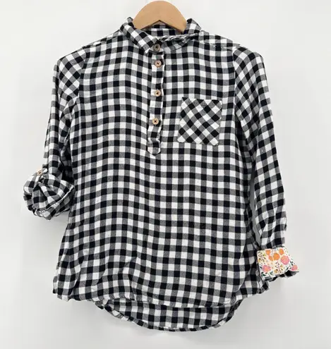 Matilda Jane Clothing Joanna Gaines Magnolia Dreams Tunic Buffalo Plaid Small Black Size M