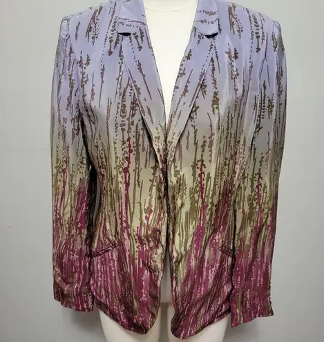Coldwater Creek periwinkle abstract blazer size small (6-8)