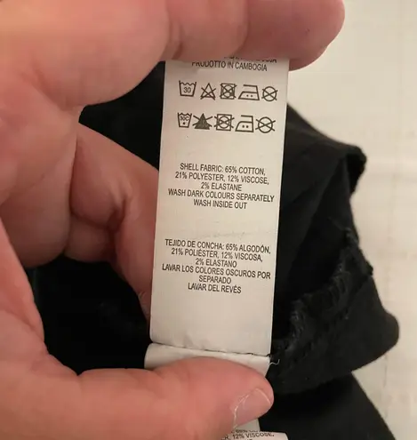 Denim & Co Denim Co Size 12 Black Skinny Jeans