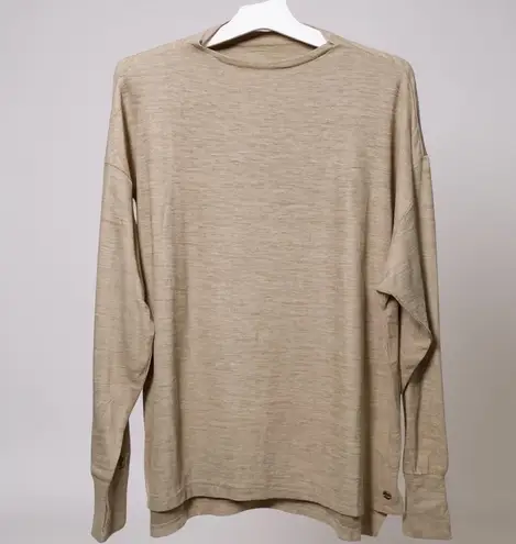 Women’s Beige Long Sleeve Shirt Tan Size 1X