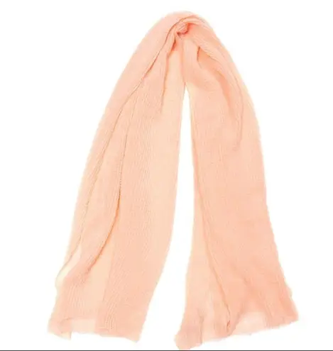 BCBG Women’s Pink Oversized Pleated Wrap Scarf NWT
