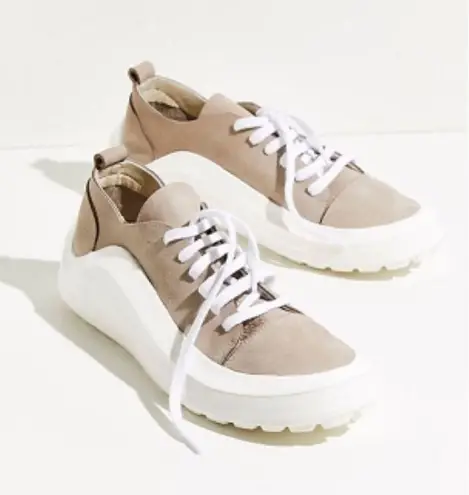 Bueno Rumour Sneakers Black Chunky Leather Suede 40 9.5 Platform