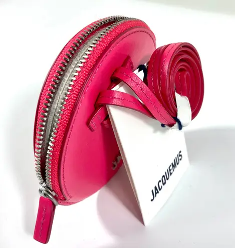 Jacquemus NWT Le Pitchou Round Coin Purse Dark Pink
