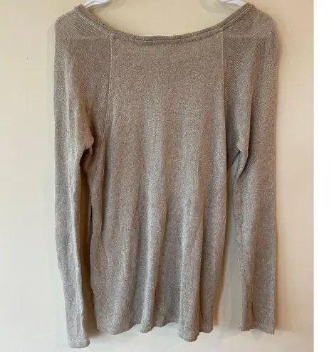 AG Adriano Goldschmied Long Sleeve Pullover Tunic Sweater Gold Women's Size M Size M