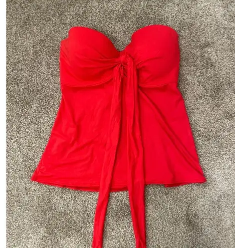 Coco reef Five Way Bra Sized Underwire Tankini Top in Classic Red,32/34D