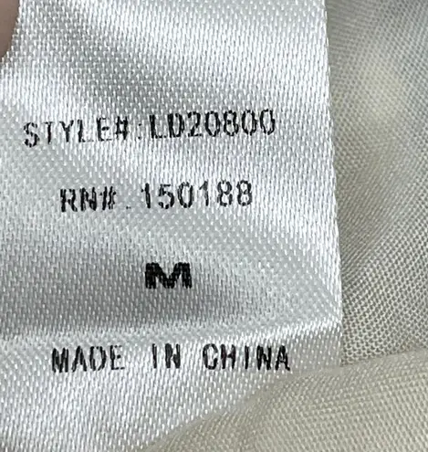 LUNIK “Stay A Little Longer” Wrap Dress Pink White Blue Size Medium