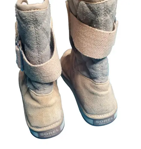 Sorel Newbie Campus Sand Beige Suede Mid Calf Faux Fur Blanket Lined Boots 8 69 From Ashley