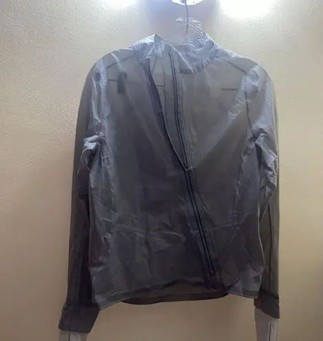 HOKA ONE ONE Performance Shield Running Jacket Color Lunar Rock Small Gray