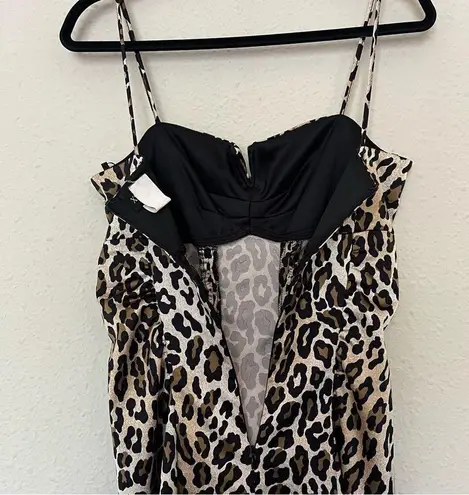 XScape Xspace by Joanna Chen Leopard Animal Print Dress Size 8
