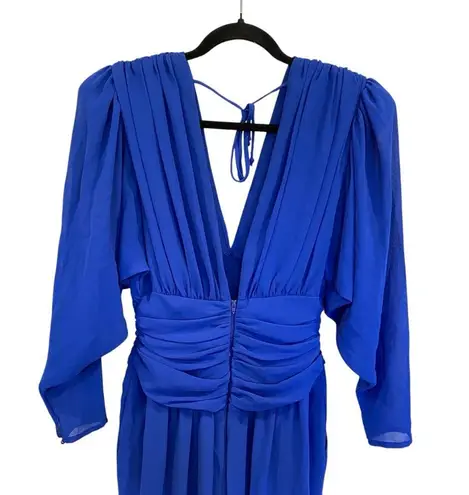 Casadei Vintage 80’s Beaded Jumpsuit In Royal Blue By