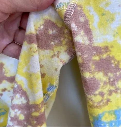 Francesca's Yellow Tie Dye Leggings