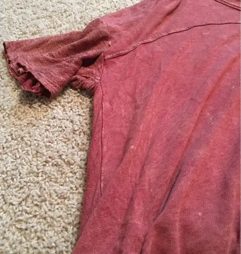 Free People Short sleeve burnt orange top