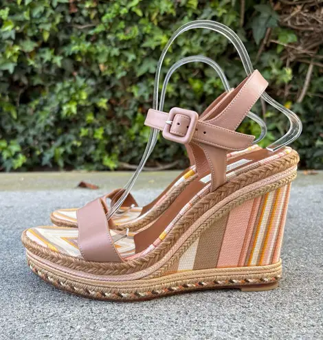 Valentino Garavani Native Couture 1975 espadrille wedge sandals size IT 40 US 10