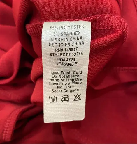 Privy Burgundy Wine Halter Long Gown Dress L