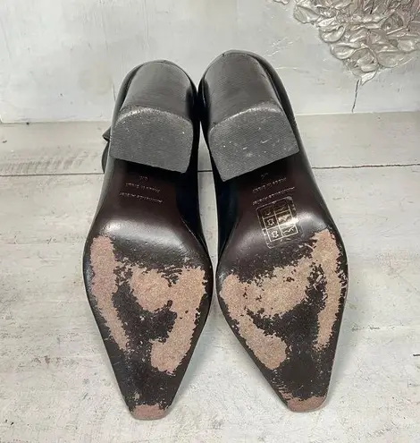 A'mmonde Atelier Adrian Pull On Pointed Toe Western Boots Black Womens Size 38/8