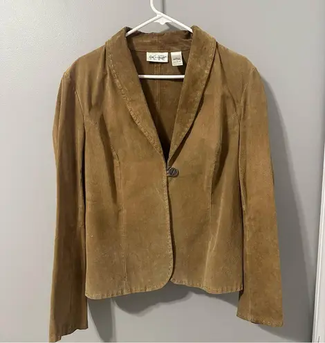 kim rogers Tan Suede Blazer