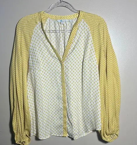 Boden USA Boden Yellow White Printed Top | 6