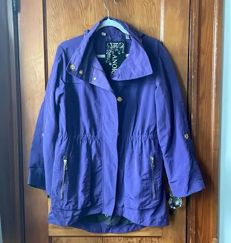 Purple Anorak hooded Windbreaker/Raincoat/Jacket