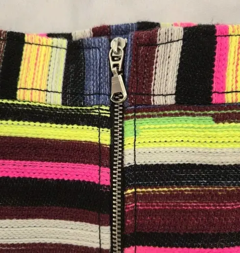 House of Holland Gina Mini Skirt Neon Funky Art US 4, UK 8, EU 36 NWOT RSP $430 Black