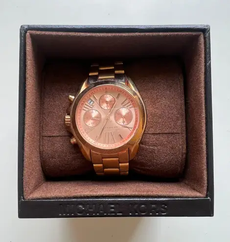 Michael Kors Bradshaw Rose Gold Toned Watch