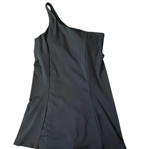 Asymmetric Mini Tennis Dress Green Size L