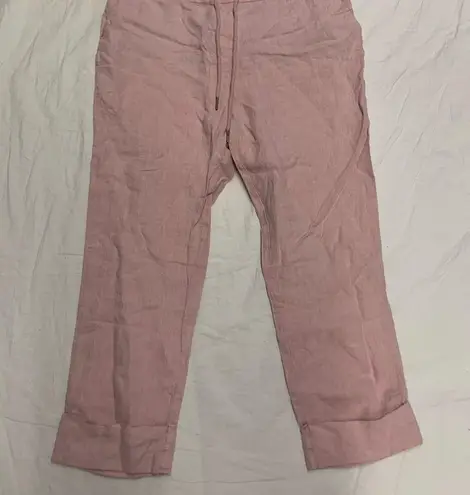 Michael Stars Anthropologie Cuffed Linen Trousers