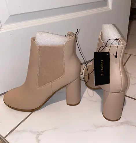 Forever 21 Tan Booties