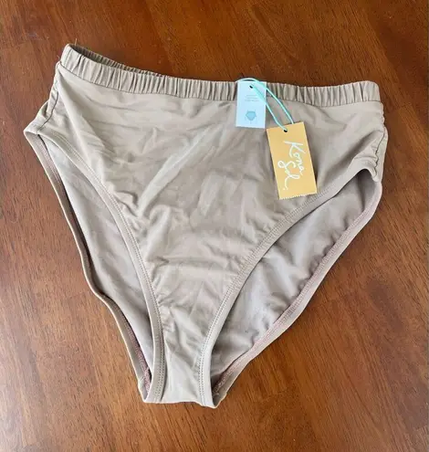 Kona Sol NWT  camel colored high waisted bikini bottom Size M - Image 1