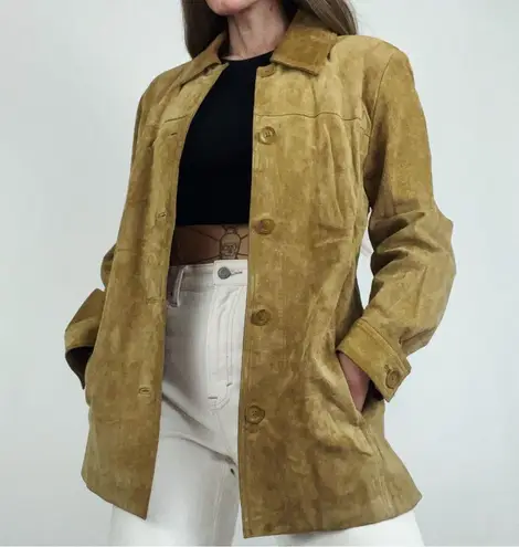 Vintage Genuine Suede Button