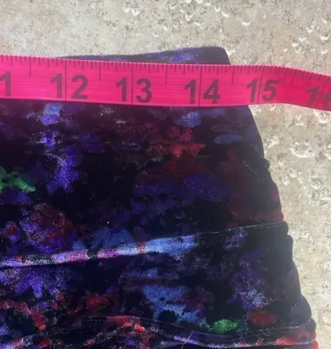 Ramy Brook Printed Velour Malbec Miniskirt