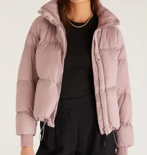 Z Supply  Parker Puffer Jacket Lilac Purple