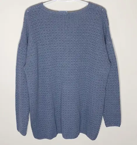 Ryllace Merino blend V neck open knit sweater size 1X