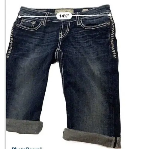 BKE Sabrina 25/0 shorts cutoff blue Jean Buckle Store women CHK