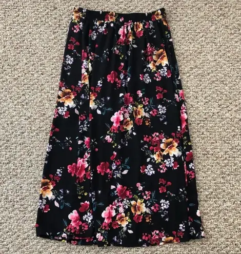 EXPRESS Floral Button Down Midi Skirt XS