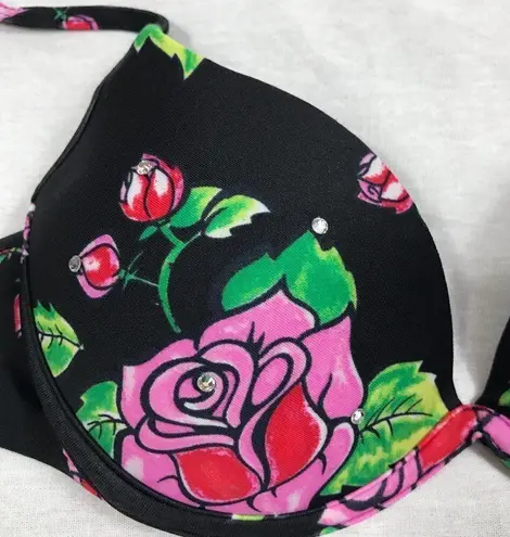 Recco Size Medium Brazilian Floral Print Bikini Set. New With Tags Pink