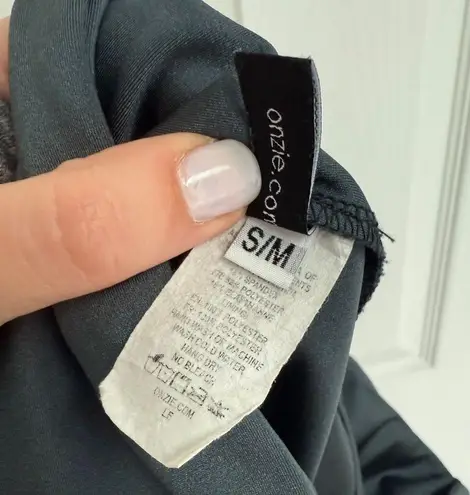 Onzie TONAL 7/8ths Athletic Legging Blue Metallic Women’s Size S