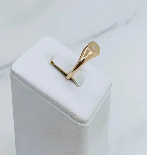 10k solid gold ring heart minimalist ❤️ Ring Size 7.5 ❤️ Rose gold Heart with cubic zirconia ❤️