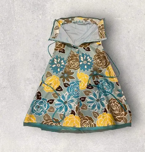 Rubber Ducky Productions Strapless floral print dress size L