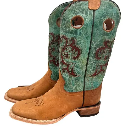 Circle G  by Corral Women's Honey & Turquoise Cowboy Boots New in Box Size 11 - Image 8